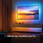 Govee Backlight 3 Lite TV LED 75-85 inç (Wi-Fi ve Bluetooth Destekli, Alexa ve Google Assistant Uyumlu) H60993D2