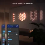 Govee Glide Hexa Ultra LED Aydınlatma Panel (7li Paket, Wi-Fi ve Bluetooth Destekli, Alexa ve Google Assistant Uyumlu) H606AC81