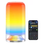 Govee RGBICWW Silindir Akıllı Masa Lambası 2 (Wi-Fi ve Bluetooth Destekli, Alexa ve Google Assistant Uyumlu) H60223D1