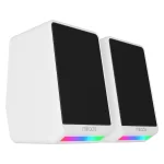 Mikado MD-178 2.0 3W*2 Beyaz RGB Aydınlatmalı USB + 3.5mm USB 5V Hoparlör