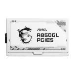 MSI MAG A850GL PCIE5 White 850W 80+ Gold PCIe5.0 Tam Modüler Beyaz Güç Kaynağı