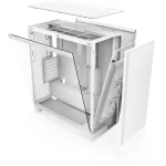 NZXT H7 Flow (2024) RGB Beyaz Temperli Cam USB 3.2 ATX Mid Tower Kasa