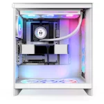NZXT H7 Flow (2024) RGB Beyaz Temperli Cam USB 3.2 ATX Mid Tower Kasa