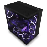 NZXT H9 Flow Edition Siyah Temperli Cam USB 3.2 ATX Mid Tower Kasa