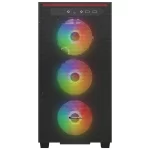 Rampage BLAZE Mesh Temperli Camlı Siyah 4* 12cm ARGB Fan M-ATX Mid-T Gaming Oyuncu Kasası