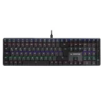 Rampage GRANITE PRO Rainbow Red Switch Low Profile Siyah/Gri Mekanik Gaming Klavye