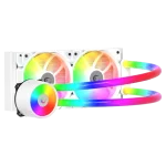 Rampage ICEBLADE C6 Beyaz 72CFM 2000RPM ARGB Fan AM5/LGA1700 Uyumlu Ledli Tüplü 240mm Sıvı Soğutucu
