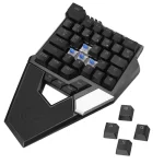 Rampage KB-277 OMNI Siyah Örgülü Type-C  RGB 6 Farklı Aydınlatma Modu Q Mini Gaming Oyuncu Klavyesi
