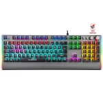 Rampage KB-R210 FAVORY Rainbow Aydınlatmalı  Kristal Red Switch Mekanik Gaming Oyuncu Klavyesi