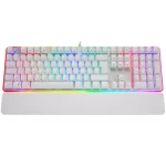 Rampage KB-R96 ULTIMATE Beyaz Optical Switch Full RGB ve Metal Gövdeli Su Geçirmez Gaming Mekanik Klavye