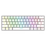Rampage KB-RX63 B-ATOM Beyaz Bluetooth RGB Backlight Blue Switch Mekanik Q 63 Tuşlu Mini Gaming Oyuncu Klavyesi