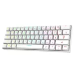Rampage KB-RX63 B-ATOM Beyaz Bluetooth RGB Backlight Blue Switch Mekanik Q 63 Tuşlu Mini Gaming Oyuncu Klavyesi