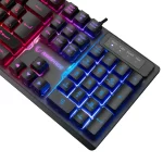 Rampage KM-RX7 FORTUNA Gökkuşağı Aydınlatmalı USB Gaming Combo Q Gaming Klavye + 6400dpi Mouse