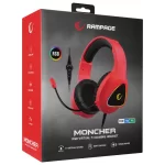 Rampage M7 MONCHER Kırmızı RGB Led USB 7.1 Gaming Mikrofonlu Oyuncu Kulaklığı
