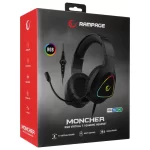 Rampage M7 MONCHER Siyah RGB Led USB 7.1 Gaming Mikrofonlu Oyuncu Kulaklığı