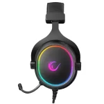 Rampage ONYX-S Siyah USB 7.1 RGB Led + Ses Kontrollü Oyuncu Mikrofonlu Kulaklık