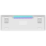 Rampage RADIANT K11 Beyaz Type-C Bağlantılı RGB Puding Tuşlu US Layout Red Switch Gaming Klavye
