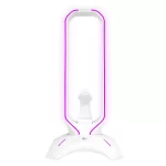 Rampage RM-H66 GUARD Beyaz RGB Işıklı 2*Usb Port Kulaklık İçin Standı
