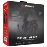Rampage RM-K60 DROP PLUS Siyah All In One USB 7.1 Surround Gaming Oyuncu Mikrofonlu Kulaklık