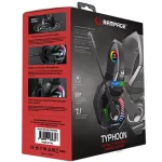 Rampage RM-K66 TYPHOON Siyah USB 7.1 Version RGB Ledli Gaming Oyuncu Mikrofonlu Kulaklık