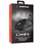 Rampage SMX-R33 LIMBO Makrolu Siyah 6400dpi RGB Ledli Gaming Oyuncu Mouse