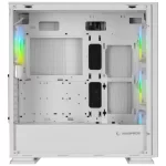 Rampage VANGUARD V2 Beyaz Mesh Easy Temperli Cam Type-C+Usb3.0  4*RGB Fan+Hub E-ATX Big-T Gaming Kasa
