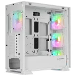 Rampage VANGUARD V2 Beyaz Mesh Easy Temperli Cam Type-C+Usb3.0  4*RGB Fan+Hub E-ATX Big-T Gaming Kasa