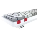 Rampage Yoru Mini RGB Red Switch Mekanik Beyaz/Gri Kablosuz Gaming Klavye