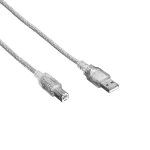 S-link SL-U2003 Usb2.0 3m Şeffaf Yazıcı Kablo Şeffaf Yazıcı Kablo