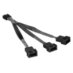S-Link SLX-F301 10cm 4 Pin 3lü PWM Fan Çoklayıcı Kablo