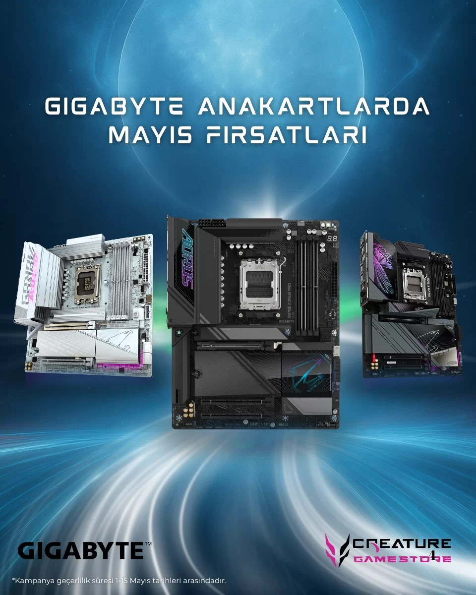 gigabyte-mayıs-anakart-fırsat- Intel ve AMD Uyumlu Gigabyte Anakartlarda Büyük Mayıs Fırsatları