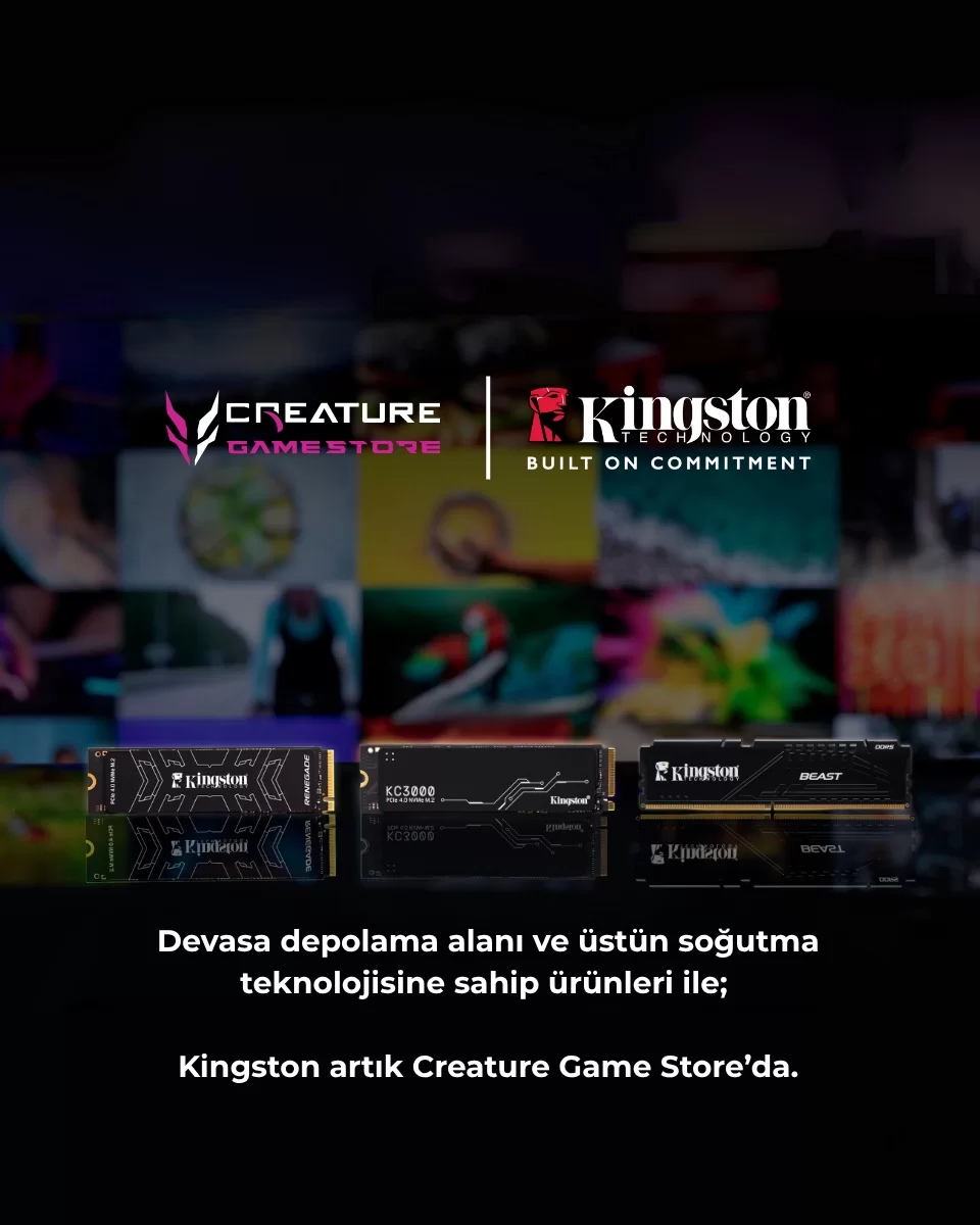 Kingston Beast DDR5 ve Renegade SSD Modelleri Stoklarda