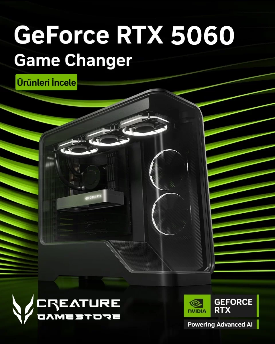 RTX 5060 Ekran Kartlı Hazır Sistemler – Yeni Nesil Oyun Performansı