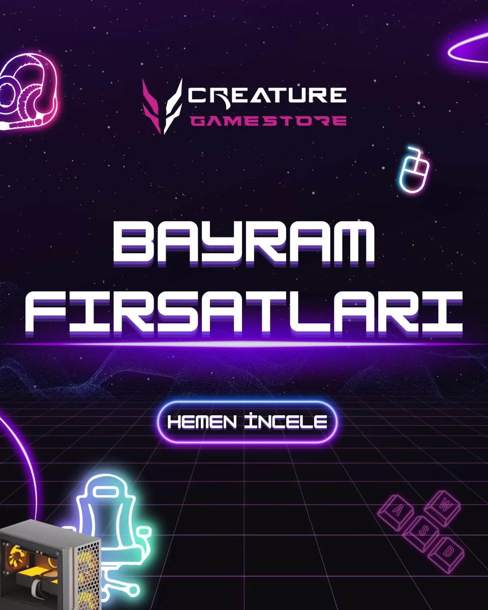 Kurban Bayramı Fırsatları – Kaçırılmayacak İndirimler! Kurban Bayramı indirimleri, bayram fırsatları, gaming ekipmanları, oyun monitörü, ekran kartı, Creature Gamestore