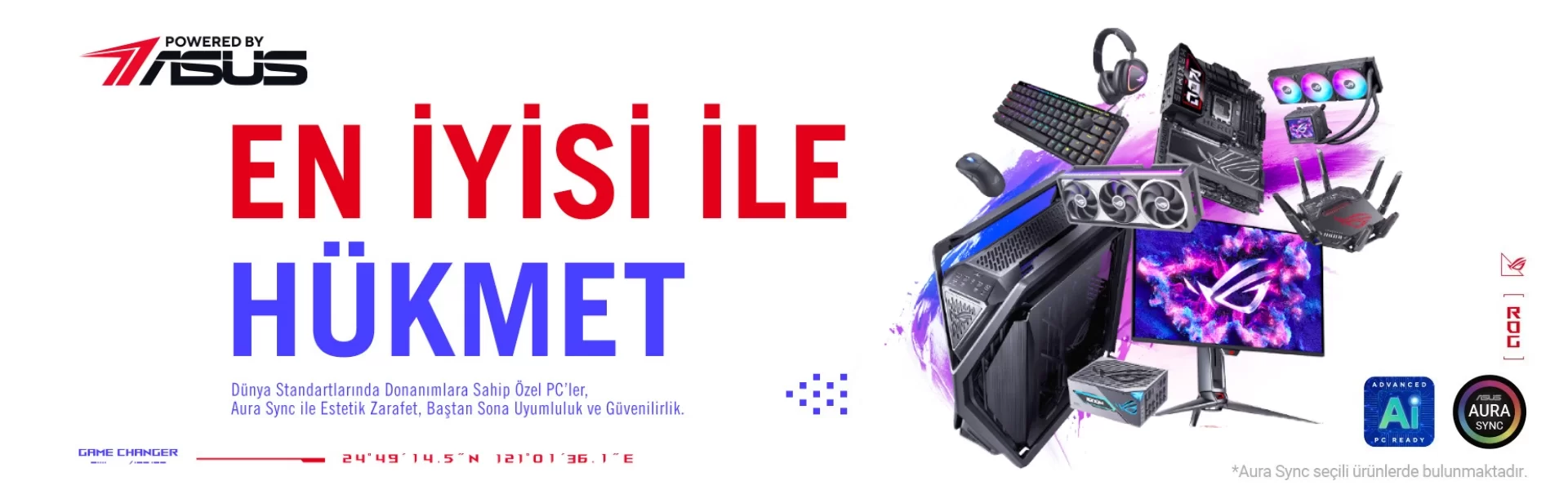 ASUS Aura Sync ile Güçlü, Estetik ve Uyumlu Sistemler Seni Bekliyor