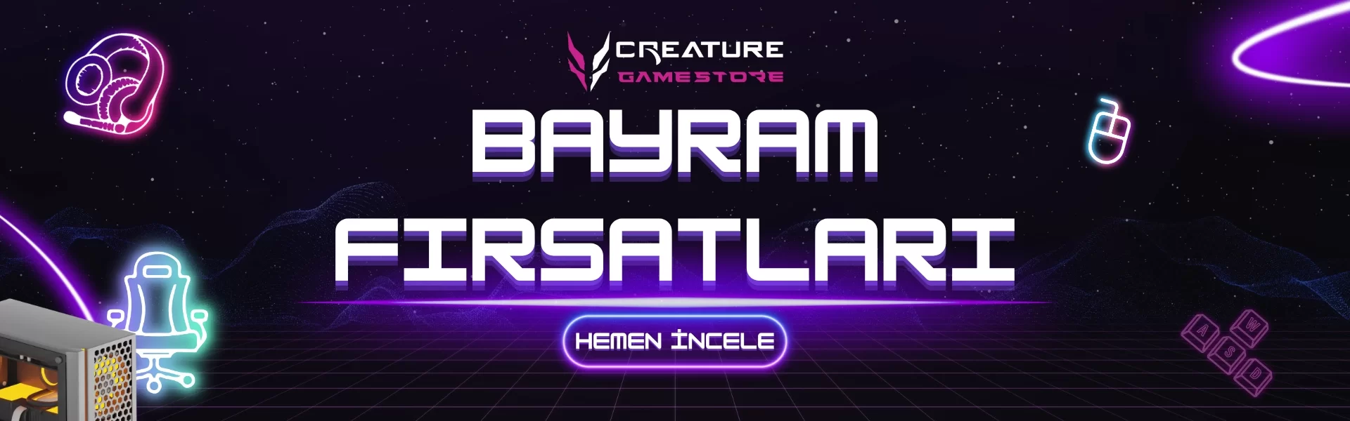 Kurban Bayramı Fırsatları – Kaçırılmayacak İndirimler! Kurban Bayramı indirimleri, bayram fırsatları, gaming ekipmanları, oyun monitörü, ekran kartı, Creature Gamestore