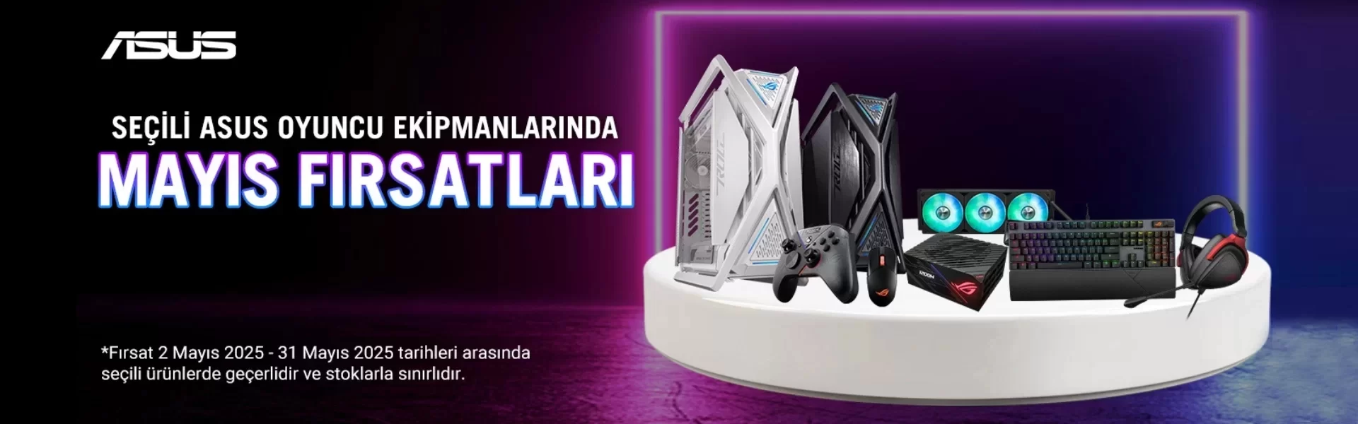 Seçili ASUS Oyuncu Ekipmanlarında Mayıs Ayına Özel Fırsatlar!