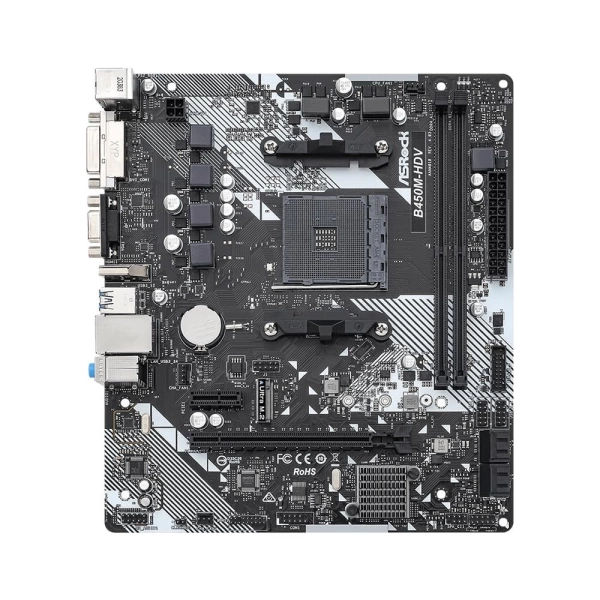 ASRock B450M-HDV R4.0 M.2 mATX AM4  Anakart