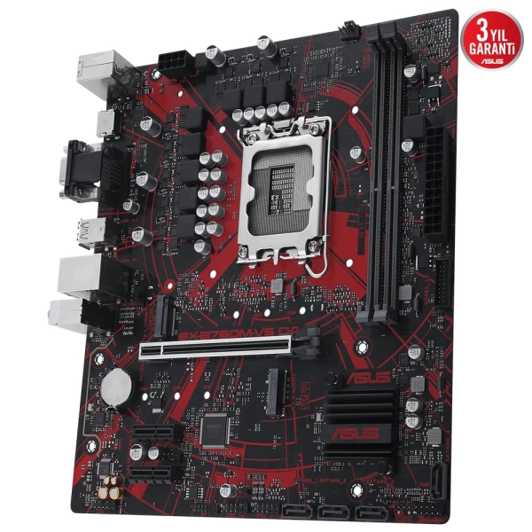 Asus EX-B760M-V5 D4-CSM DDR4 5333MHz (OC) M.2 1700p mATX Anakart
