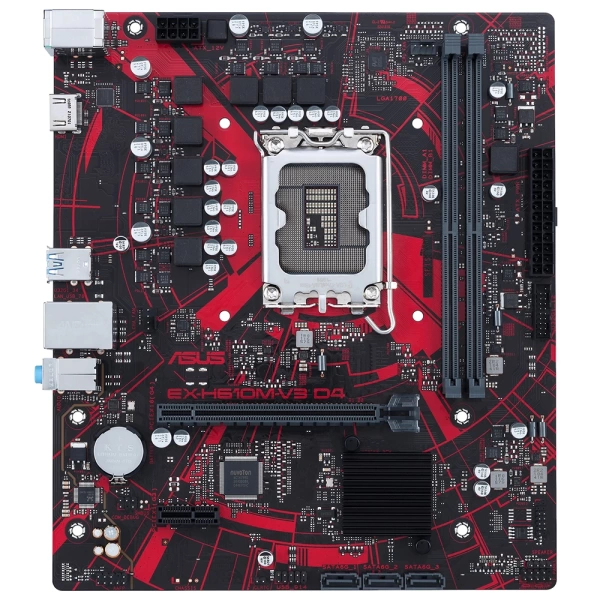 Asus EX-H610M-V3 D4 DDR4 3200MHz M.2 LGA1700 mATX Anakart
