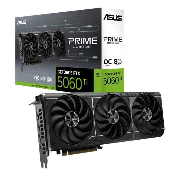 Asus GeForce Prime RTX 5060 Ti OC O8G 8GB DLSS 4 GDDR7 128 Bit Ekran Kartı