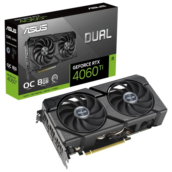 Asus GeForce RTX 4060 Ti EVO Dual O8G 8GB GDDR6 128 Bit Ekran Kartı