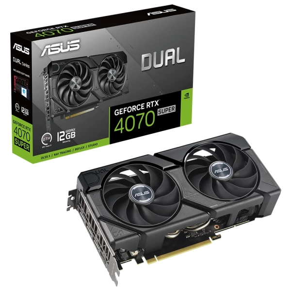 Asus GeForce RTX 4070 Super EVO Dual O12G 12GB GDDR6X 192 Bit  Ekran Kartı