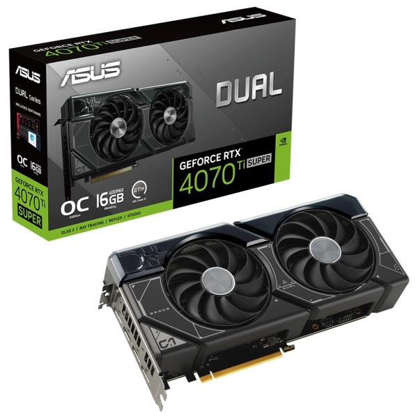 Asus GeForce RTX 4070 Ti Super Dual O16G 16GB GDDR6X 256 Bit  Ekran Kartı