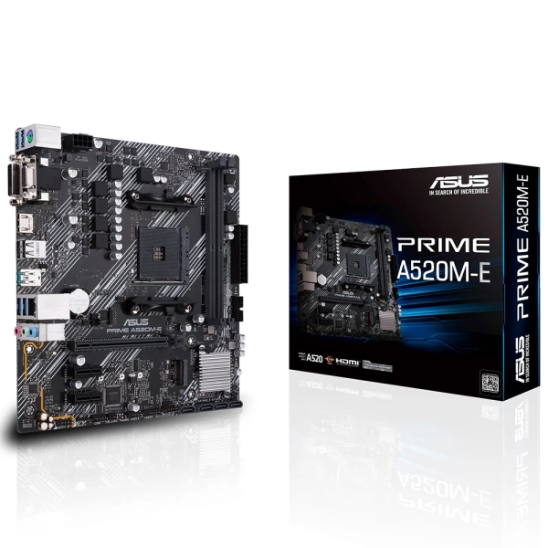 Asus Prime A520M-E DDR4 4600MHz (OC) M.2 AM4 mATX Anakart