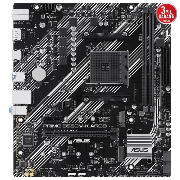 Asus Prime B550M-K ARGB M.2 mATX DDR4 AM4 Anakart