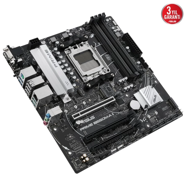 Asus Prime B650M-A II-CSM DDR5 6400MHz (OC) RGB M.2 AM5 mATX Anakart