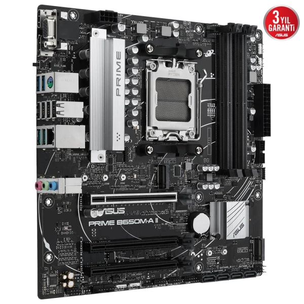Asus Prime B650M-A II-CSM DDR5 6400MHz (OC) RGB M.2 AM5 mATX Anakart