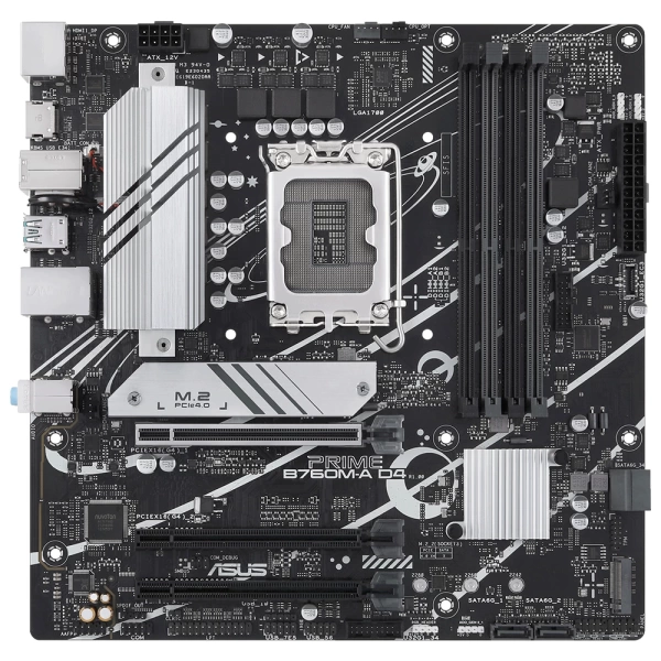 Asus Prime B760M-A DDR4 5333MHz (OC) RGB M.2 1700p mATX Anakart