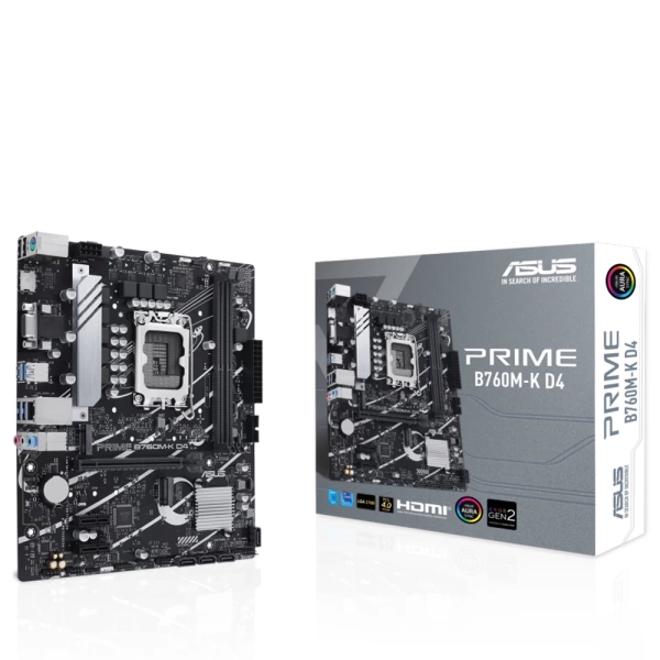 Asus Prime B760M-K D4 DDR4 5333mhz (OC) RGB M.2 1700p mATX Anakart